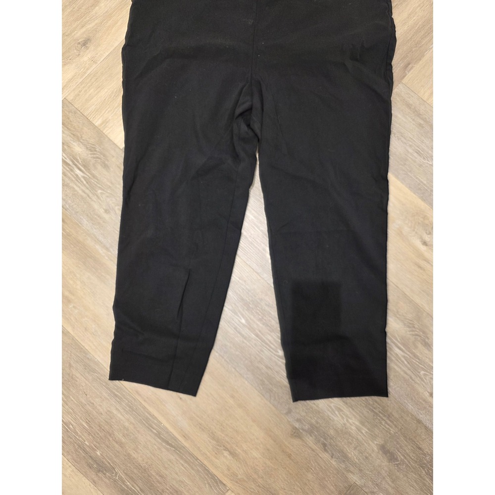 Ava & Viv Womens Black Pull On Ankle Pants Stretch Trousers 3X - Picture 3 of 9